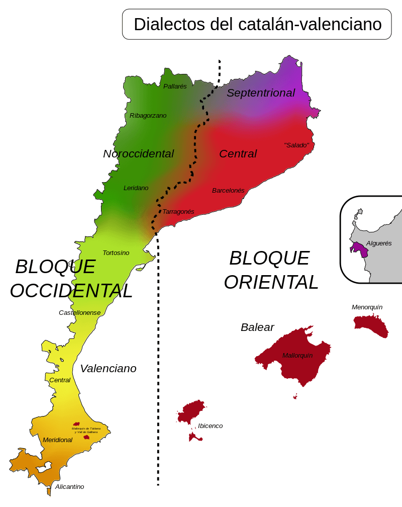 Dialectos del catalán